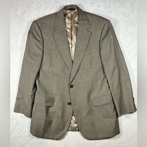 Brooks Brothers 41R Made in Italy 100% Wool Houndstooth 2 Button Blazer Coat